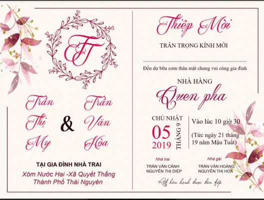 PSD thiệp cưới nhẹ nhàng  file PSD  Kho Stock Việt Nam