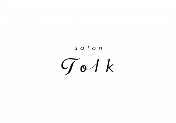 サロン名とロゴデザイン Salon Folk