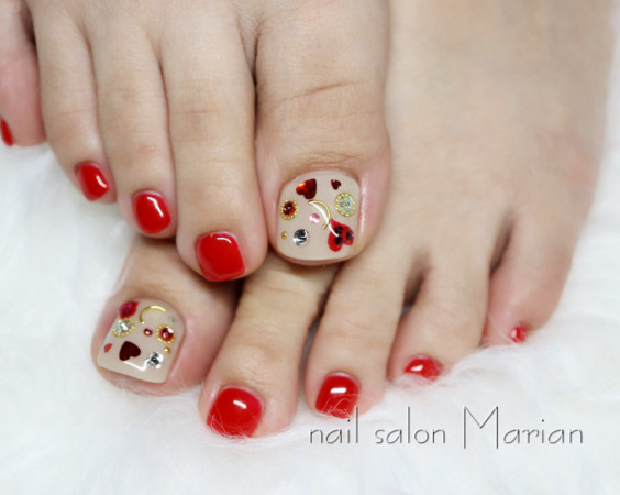 フットネイル バレンタイン ネイルサロン マリアン