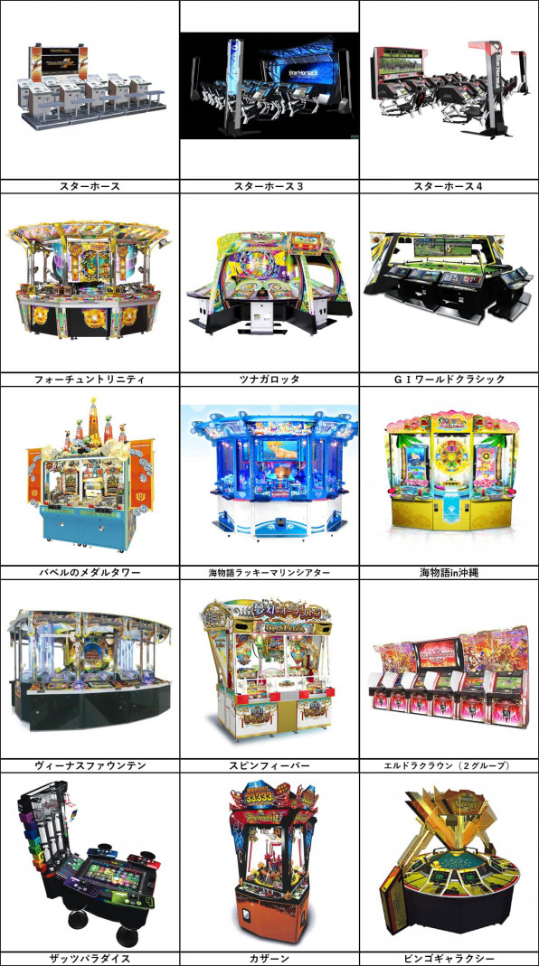 5階設置機種一覧 ゲームコーナー東部 公式ホームページ 5階設置機種一覧 ゲームコーナー東部 公式ホームページ