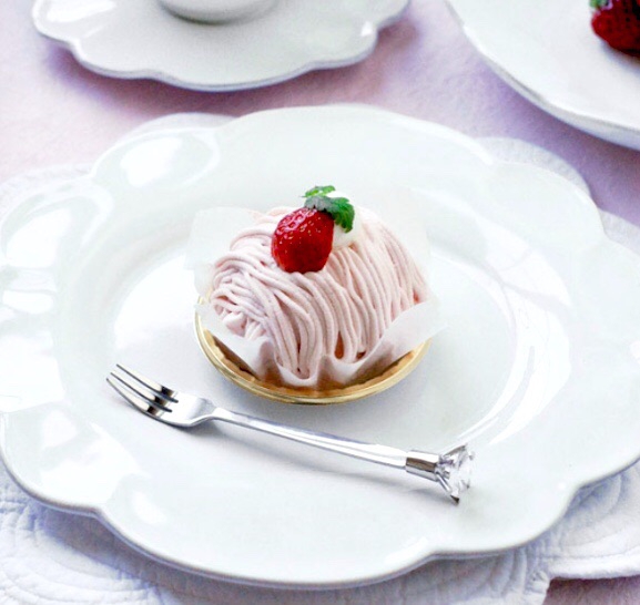 cote table PETALE WHITE ペタル デザートプレート