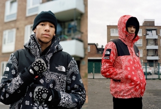 【値下げ】Supreme 2014 A/W TNFバンダナ 黒S