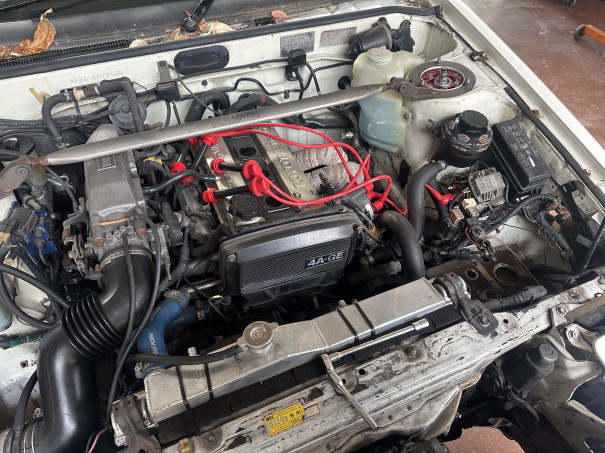 AE86.LINK化、純正ハーネス取出し、PS撤去・・・下準備 | Racing 