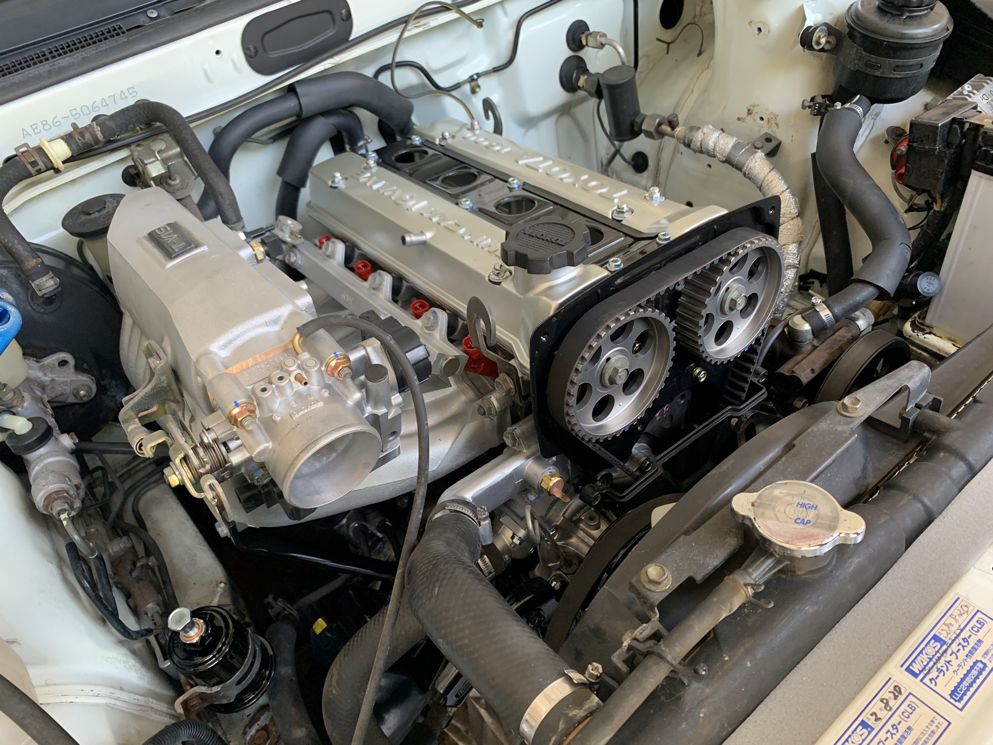 ②AE86 エンジンルーム YD2 or TT01 MRCコンバ用 d-like lp-86