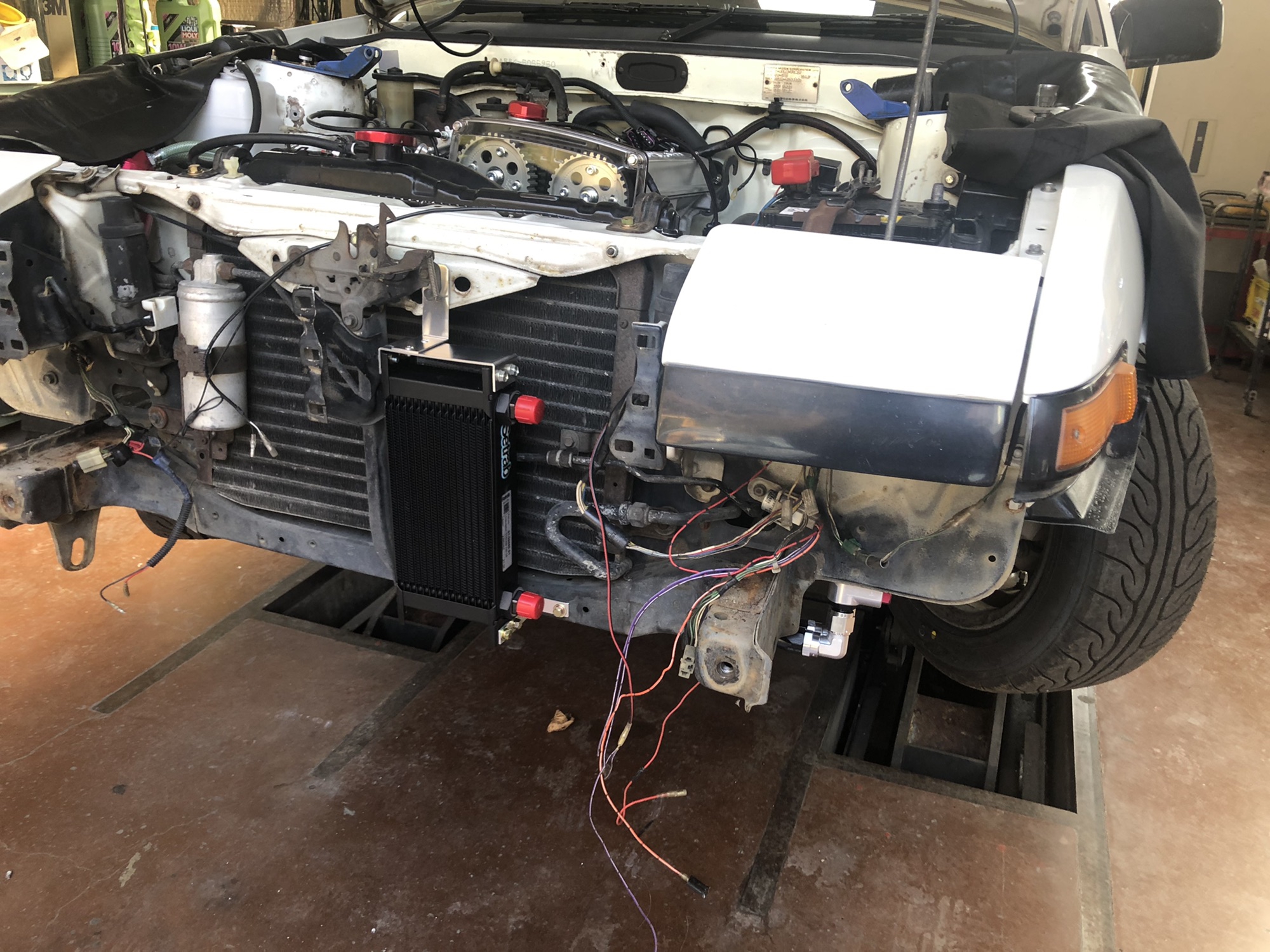 AE86 4.5AG4スロ仕様エンジン始動、GTOもエンジン最終調整
