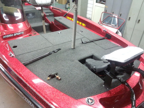 続 バスボート カーペット張替え完成 Racing Service Yasu Total Tuning Proshop