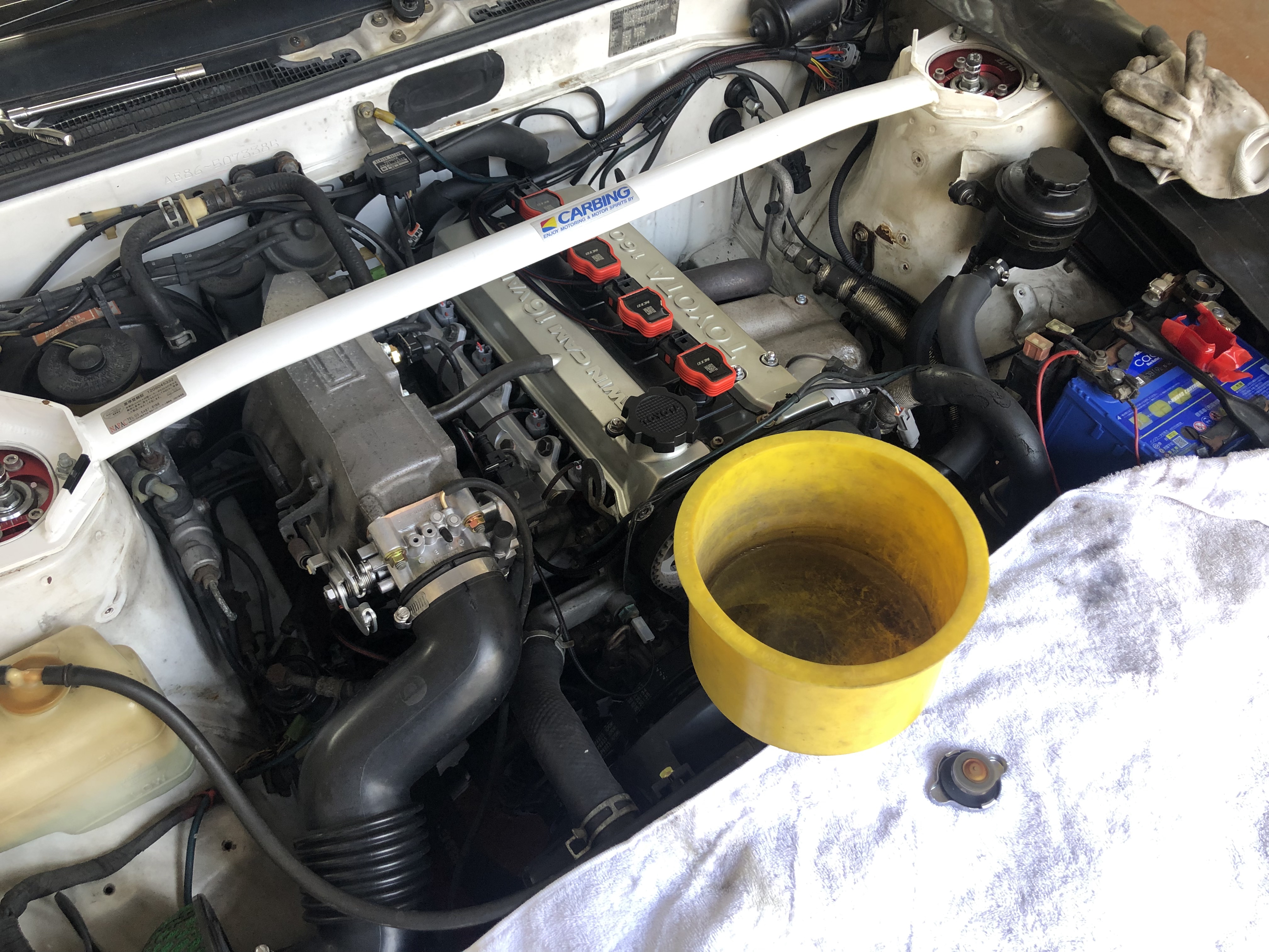 AE86 LINK ECU CV KIT取付完了、電動ファン化も | Racing