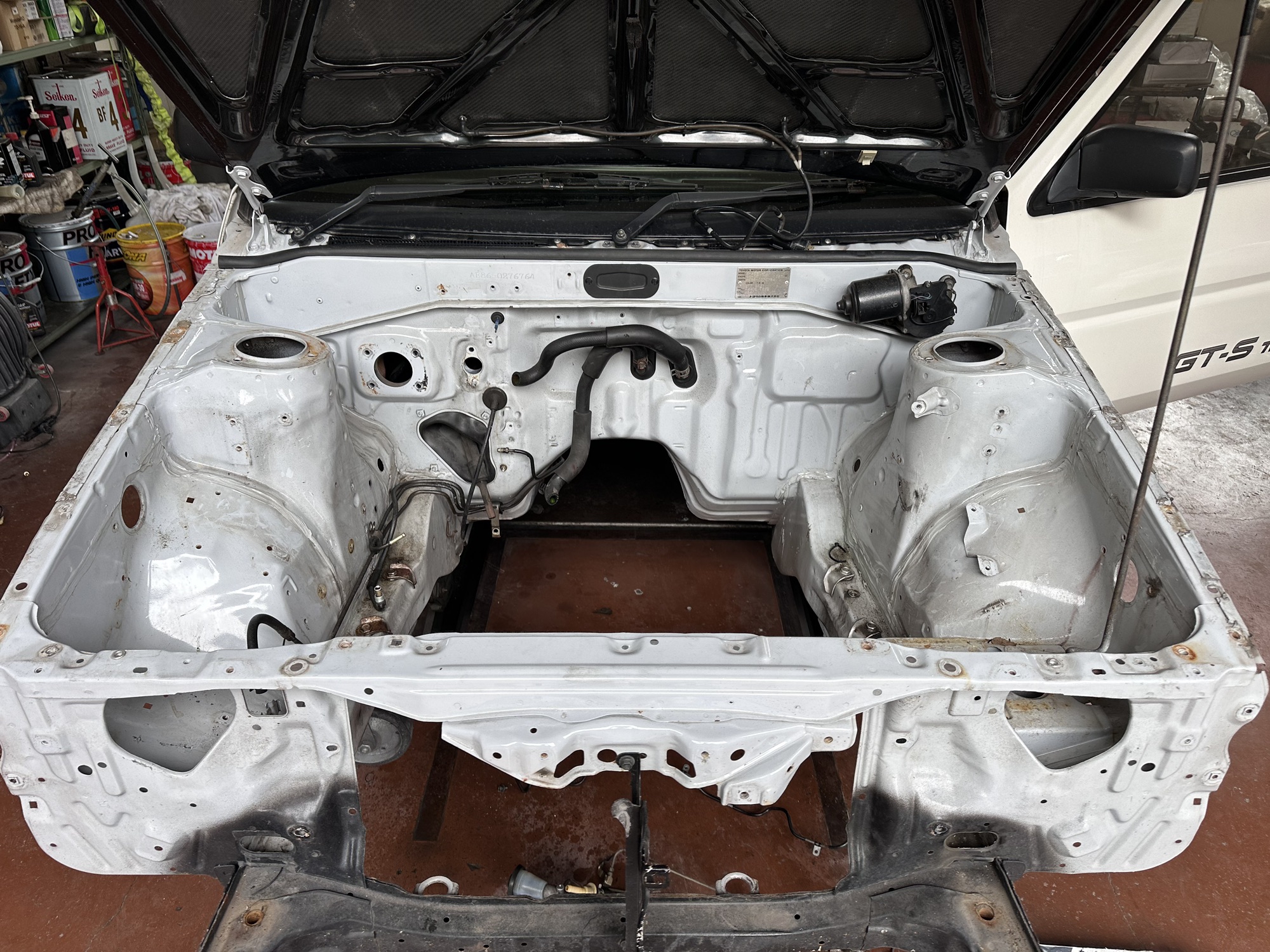 AE86 エンジンルーム 寸法確認用 ページ AE86エンジンルーム部品組み付け | Racing Service YASU ~total