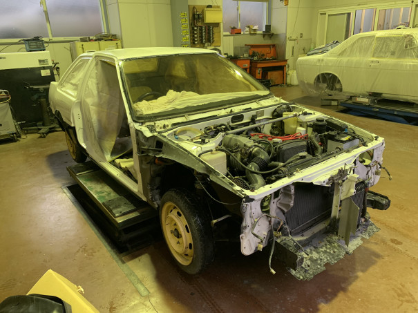 K様ハチロク、エンジンルーム塗装下準備 | Racing Service YASU ~total 