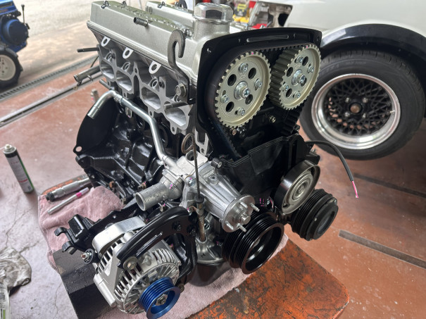 K様ハチロク、エンジン搭載準備完了 | Racing Service YASU ~total 