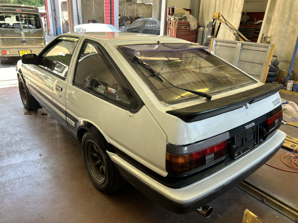 ae86 ルーフスポイラー 社外品 AE86 レビン トレノ 2ドア ルーフ 