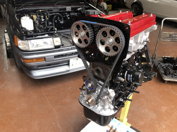 4AGリビルトエンジン＋α仕様 載せ替え準備 | Racing Service YASU 