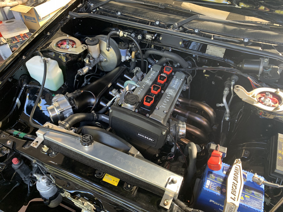 AE86、純正パワステ廃止からの電動パワステ換装、マフラーは鳴きの 