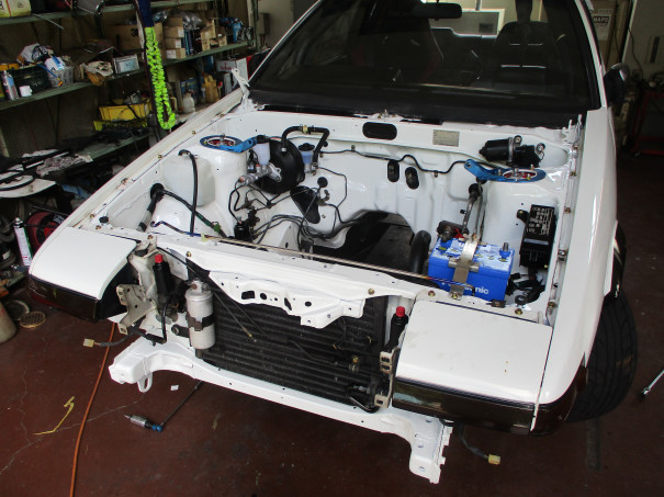 AE86エンジンルーム部品組み付け | Racing Service YASU ~total tuning 