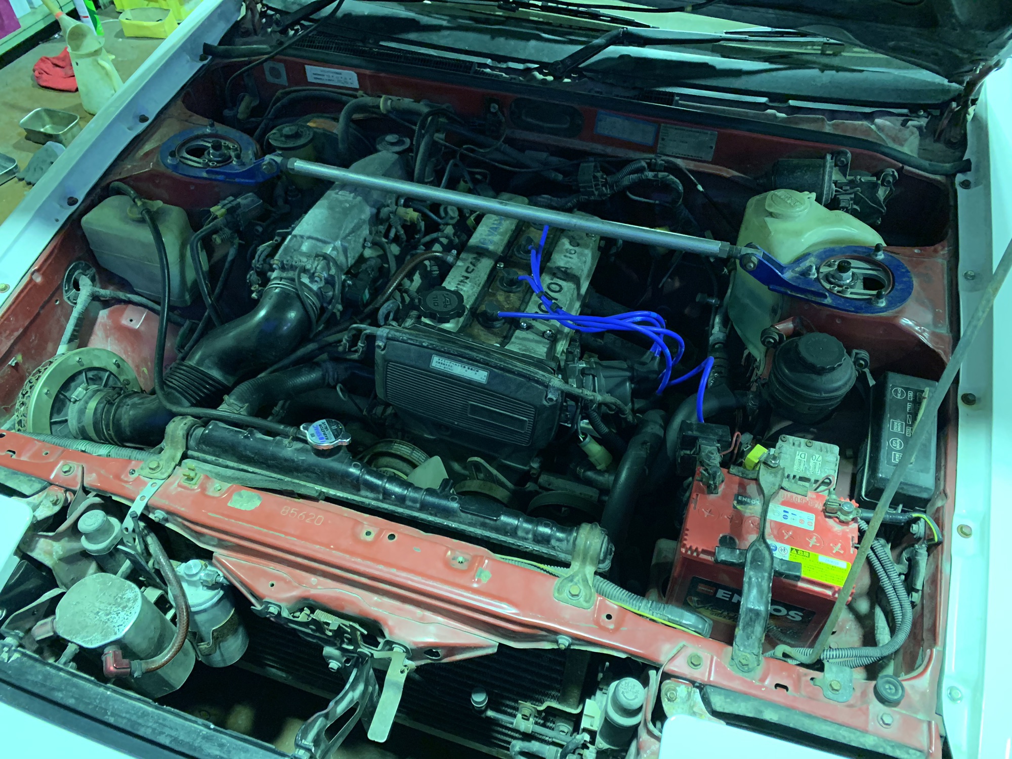 AE86 4AGリビルトエンジン、フルコンLINK作業着手 | Racing Service