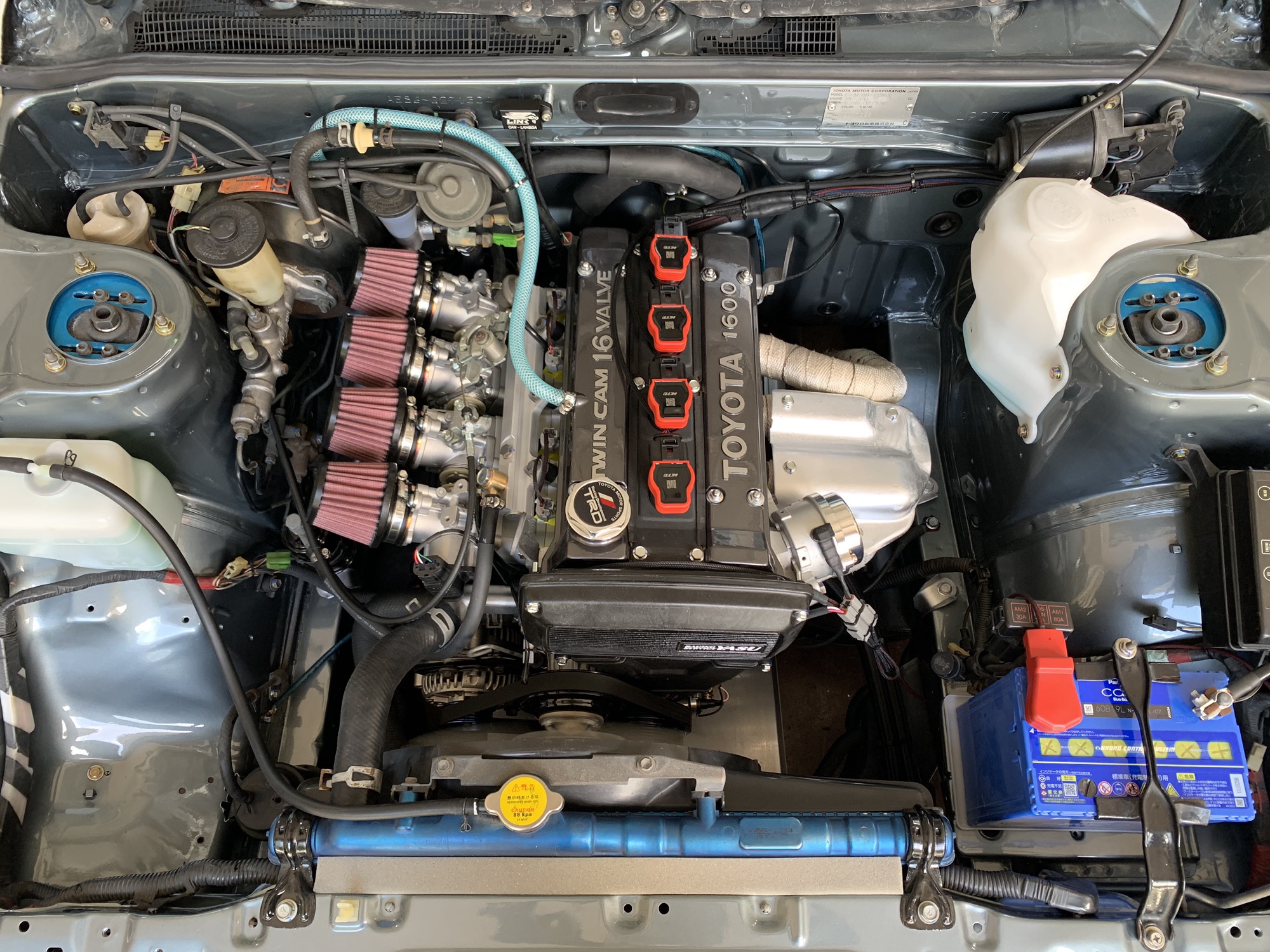 4スロ！4AG用スポーツインジェクション！実働車外し！gup 4AGハイコンプ＋4スロ＋LINKフルコン仕様 完成♪ | Racing Service
