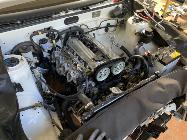 AE86 味わお エンジンルーム 取付方法