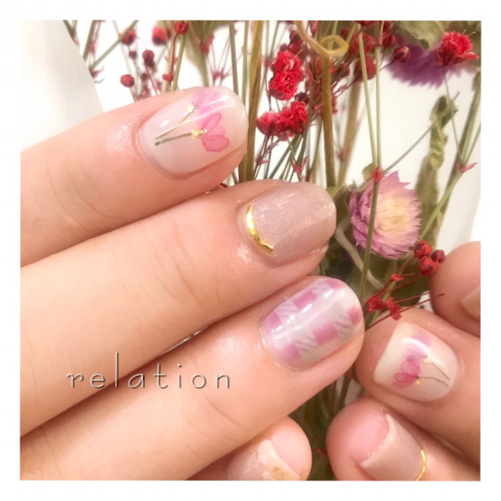 お客様ネイル 長崎市ネイルサロン Nail Atelier Relation