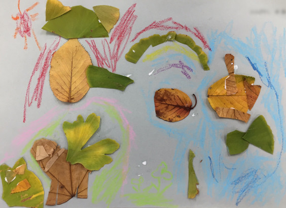 落ち葉で作る動物園 Art School Mittsu