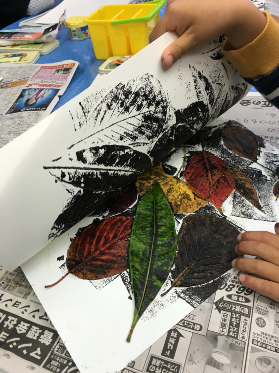 秋の版画制作 Art School Mittsu