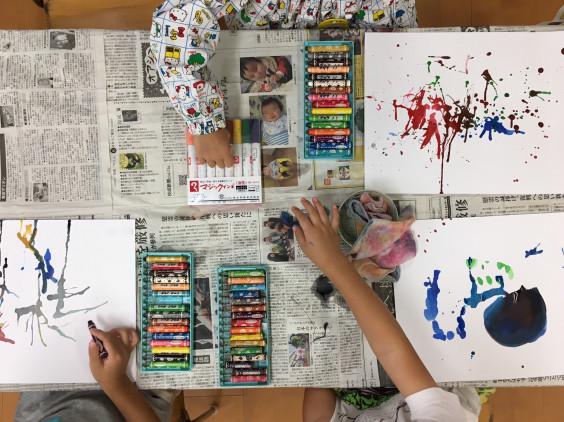 ストローで花火を描こう Art School Mittsu