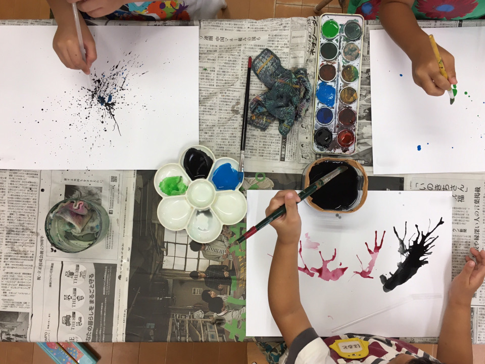 ストローで花火を描こう Art School Mittsu