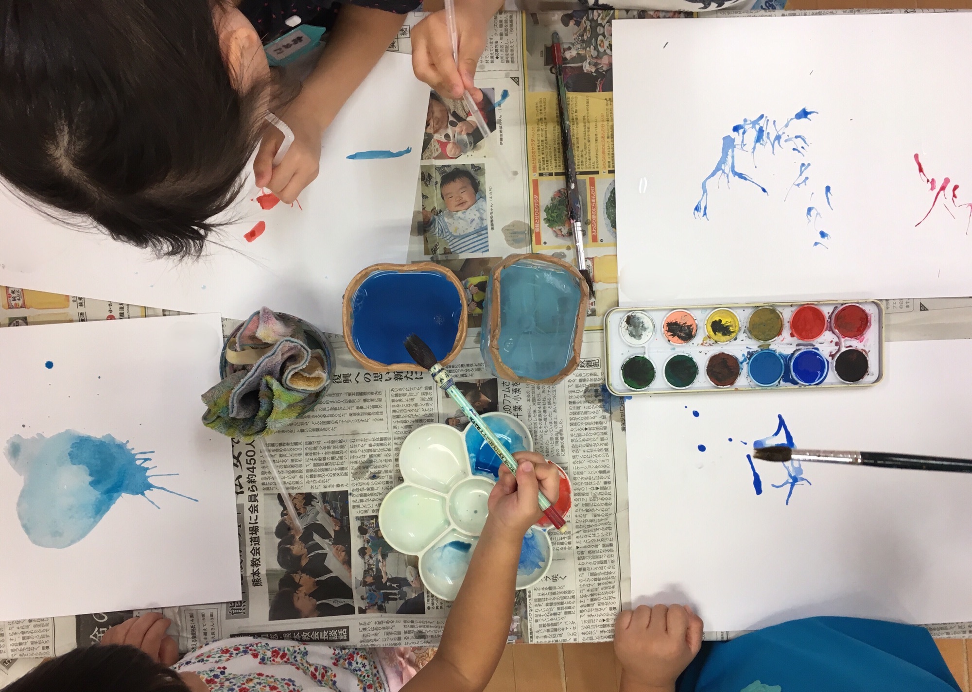 ストローで花火を描こう Art School Mittsu