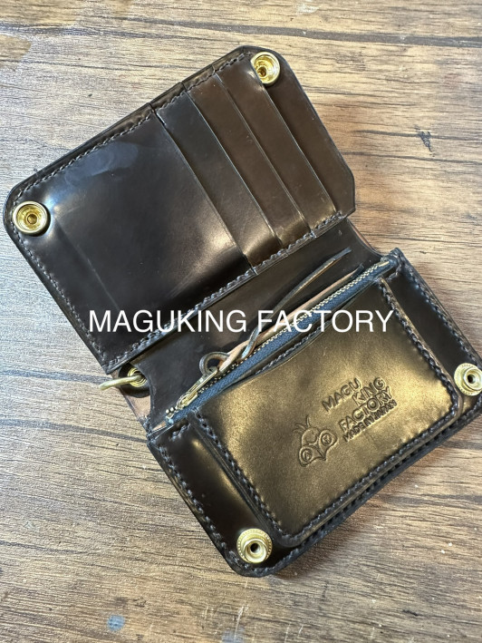 まもなくまもる様 ご確認用ページ フルオイルコードバン緑の特注ミドル 