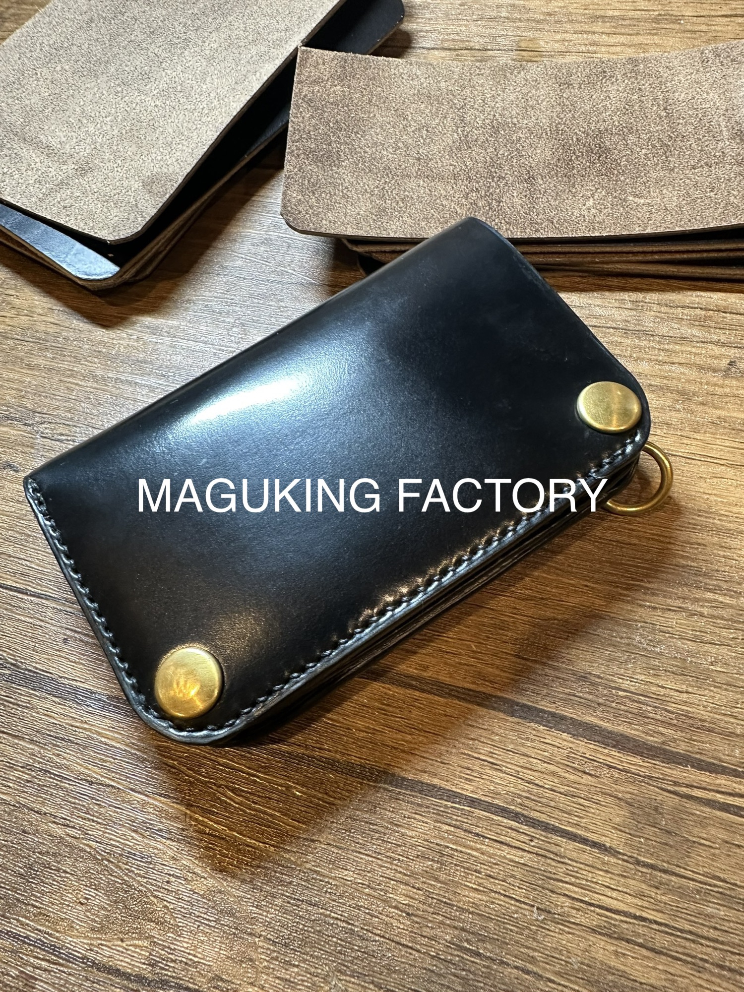 MAGU KING FACTORY コンパクトウォレット 即納』WK-07AS コンパクトウォレットリングマグキングスタンプ