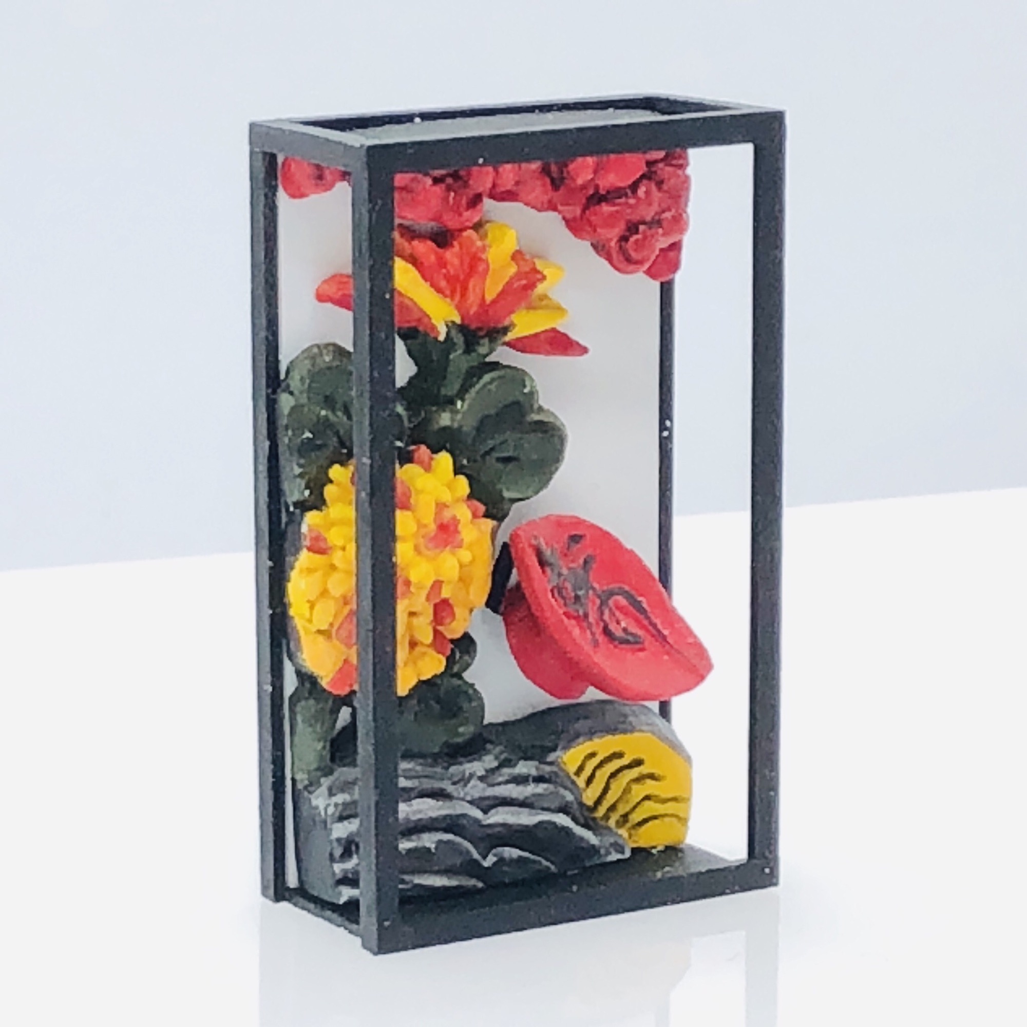 造形】立体花札 「菊と盃」/ [Crafts] 3D Hanafuda 