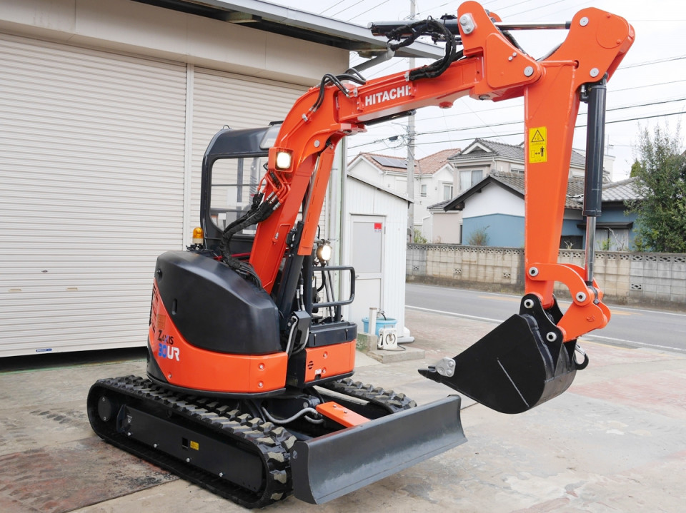 日立 ZX30UR-3U ゴムキャタ新品 ミニバックホー | 茨城中古農建機販売 