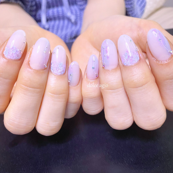紫陽花ネイル Dolce Agio