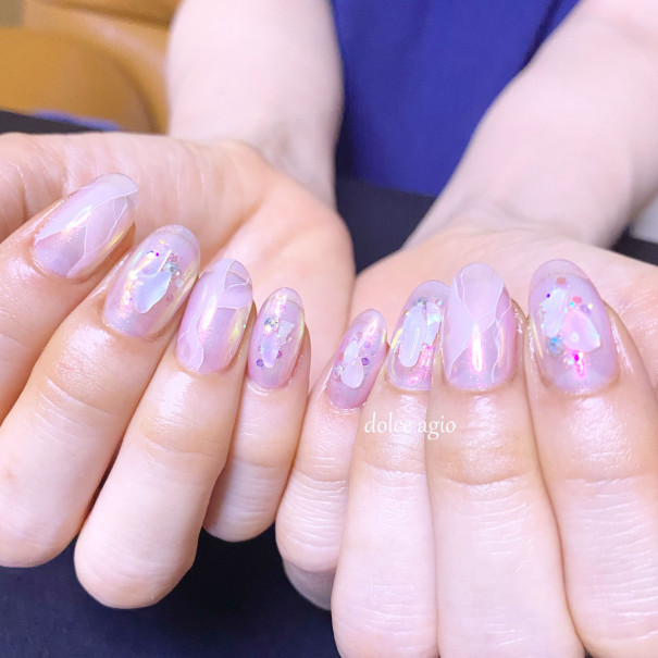 大理石ネイル Dolce Agio