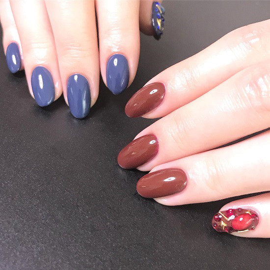 ネイビー ボルドー ちぐはぐ Dolce Agio ネイビー ボルドー ちぐはぐ Dolce Agio