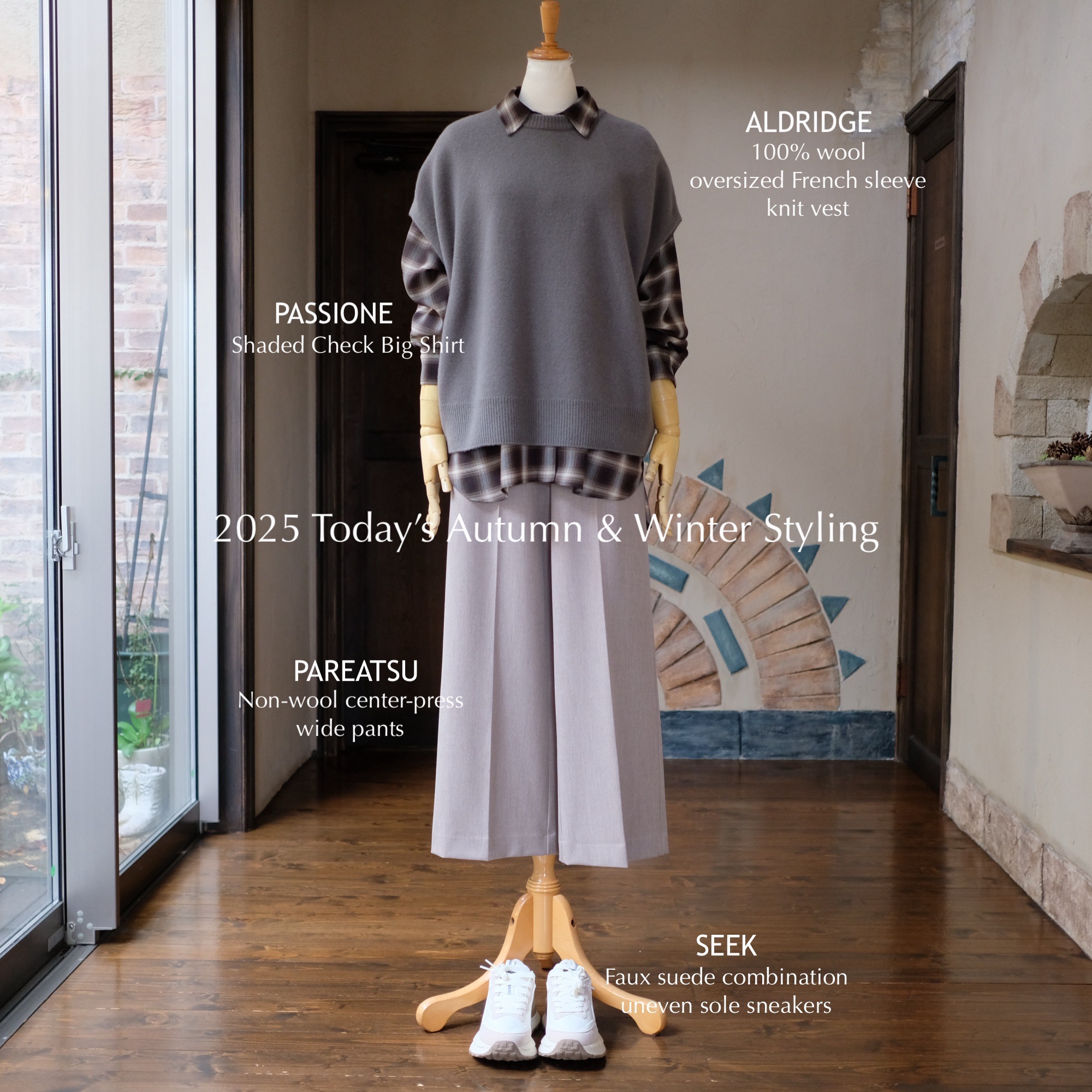 【新品】アルドリッジ✳︎ノースリーブ✳︎カットソー✳︎キャメル 新品】アルドリッジ✳︎ノースリーブ✳︎カットソー✳︎キャメル