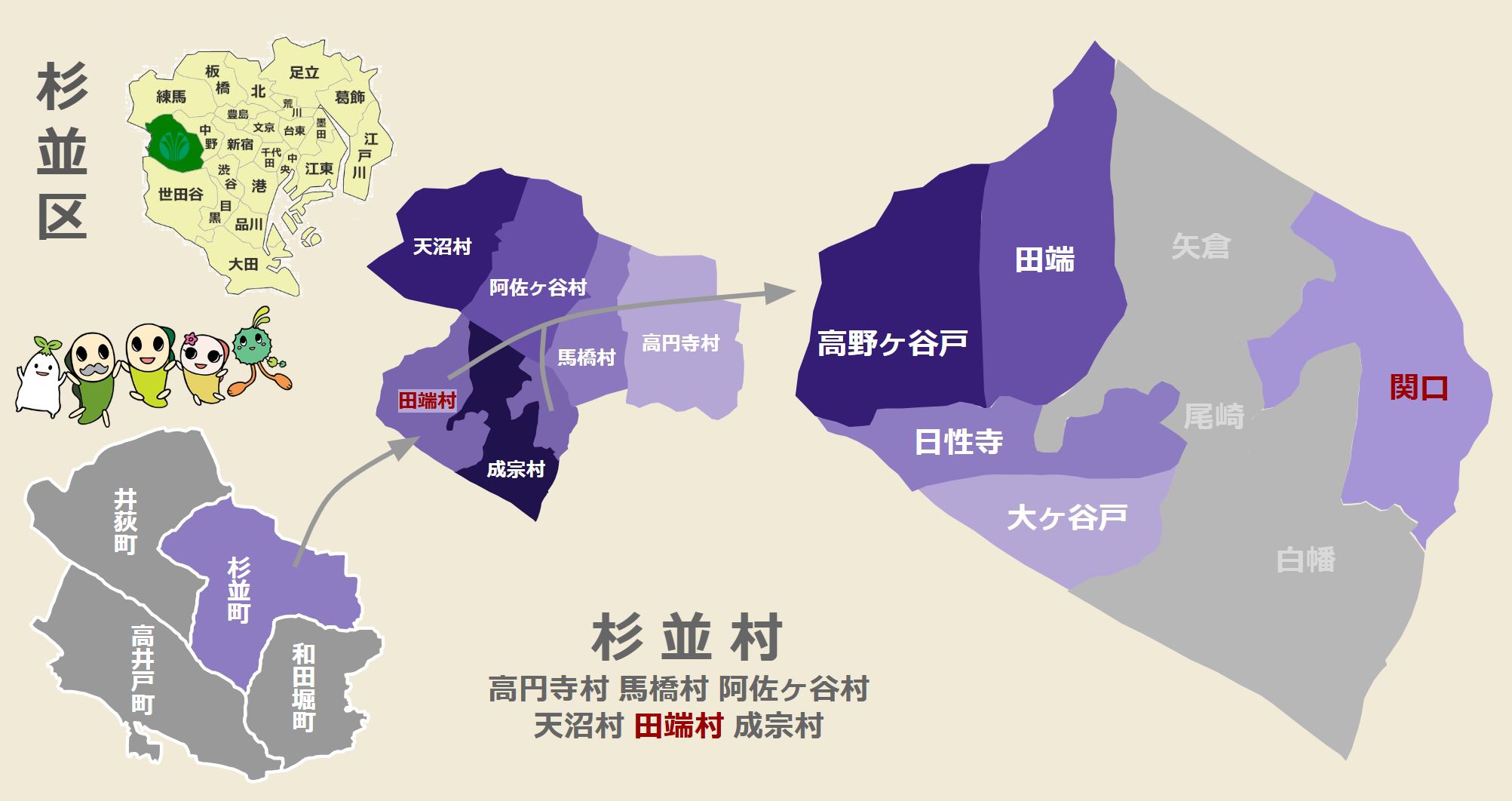杉並区 15 (04/11/24) 旧杉並町 (杉並村) 旧田端村 (3) 関口 | Kazu