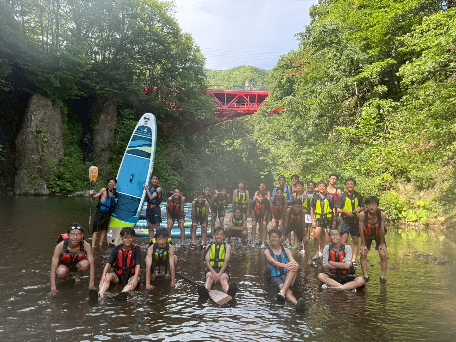 Jr.youth top team 青森・北海道遠征2025 day3 定山渓SUP