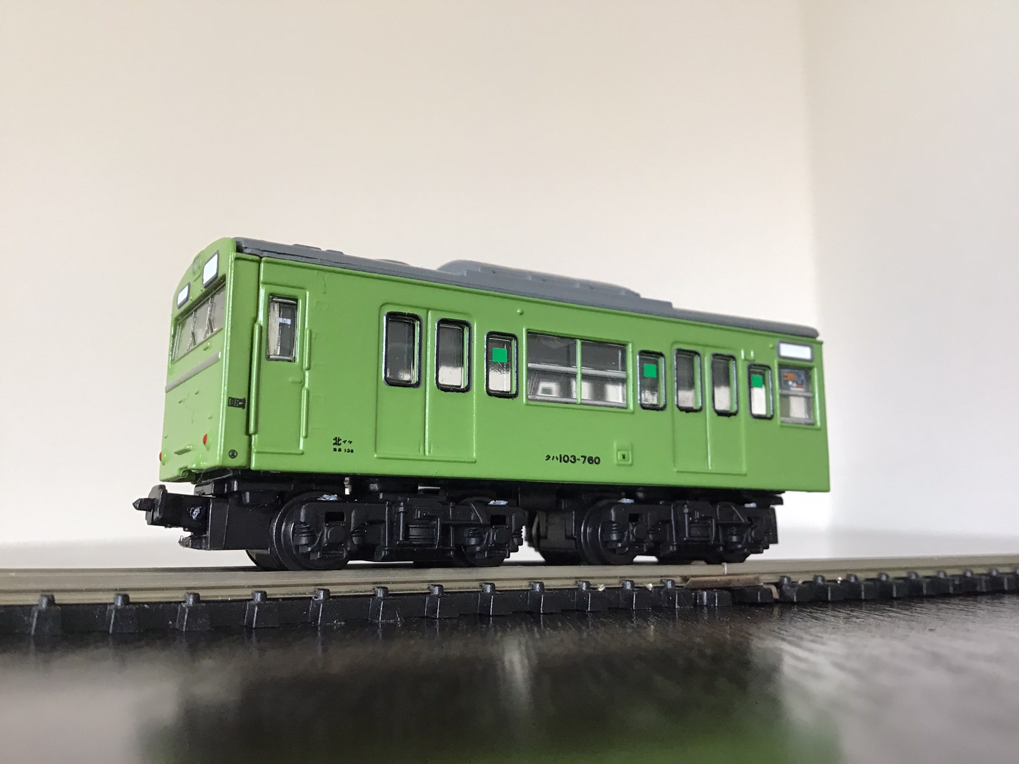 １０３系 クハ103-760 検査表記 - 鉄道模型