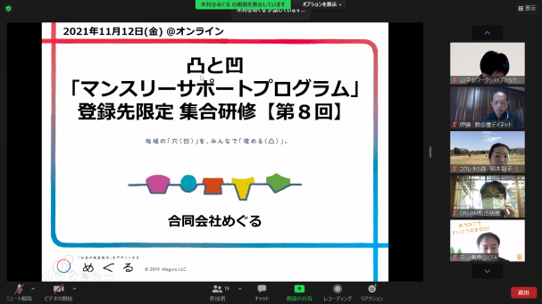 レポート 凸と凹 マンスリーサポートプログラム 登録先限定の集合研修vol 8を開催しました お金の地産地消 をデザインする 合同会社めぐる