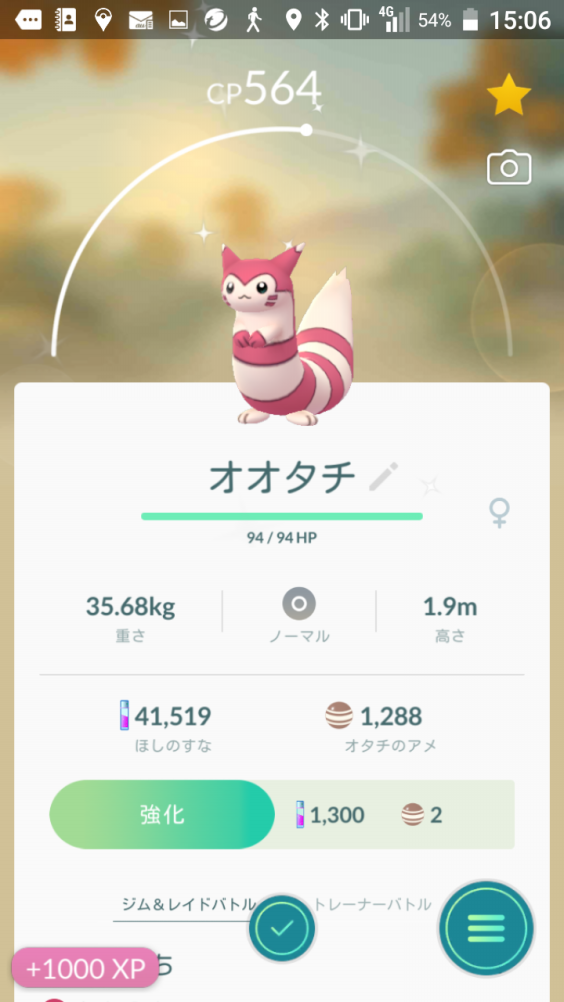 ポケモンgo 色違いオタチ コバックの呟き