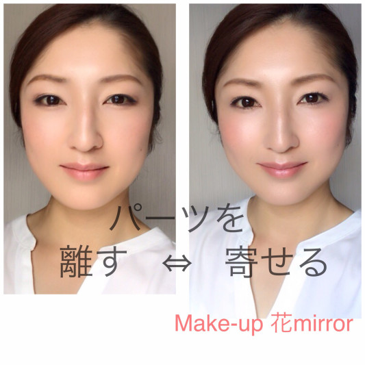 メイクで変わるのは Makeup 花mirror