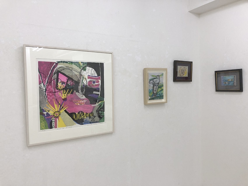 今年ラス2❗️手作額付き銅版画　title「ひらめきニャンコ」 おすすめ❗️8000円→半額 手作り額付き銅版画作品 「風天の