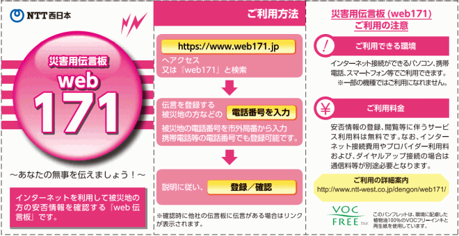 伝言板 災害 ３．災害用ブロードバンド伝言板(web171)