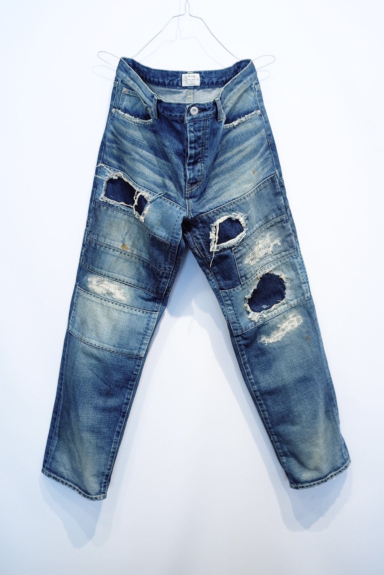 Varde77 PATCHWORK DAMAGE&REPAIR DENIM