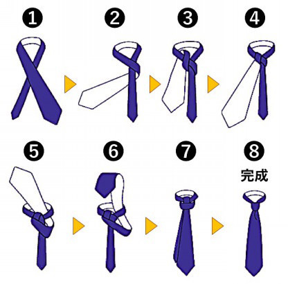 再 ネクタイ 片手で結ぶ 付ける まいにち