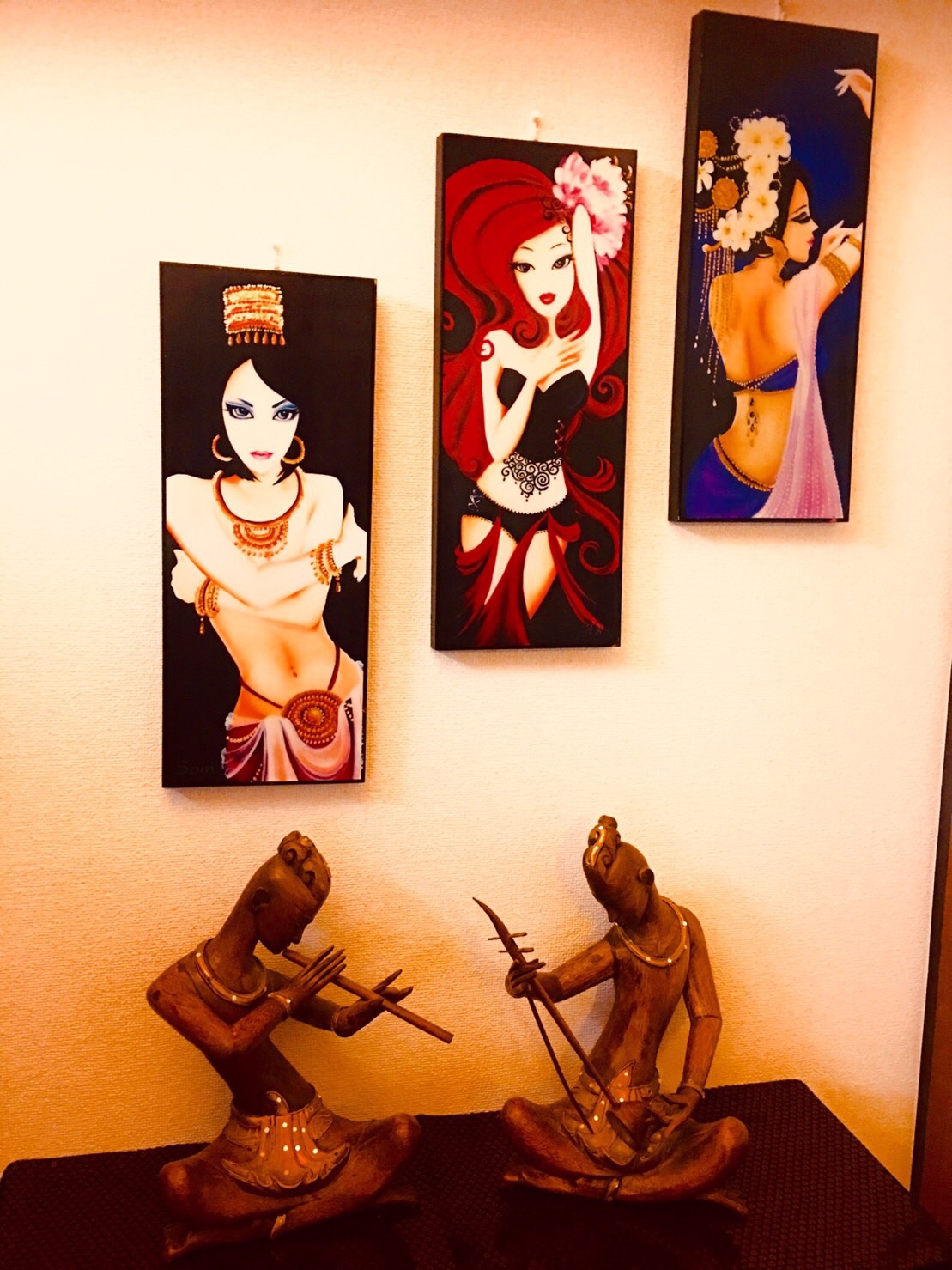 タイ古式マッサージ絵 壁掛け絵