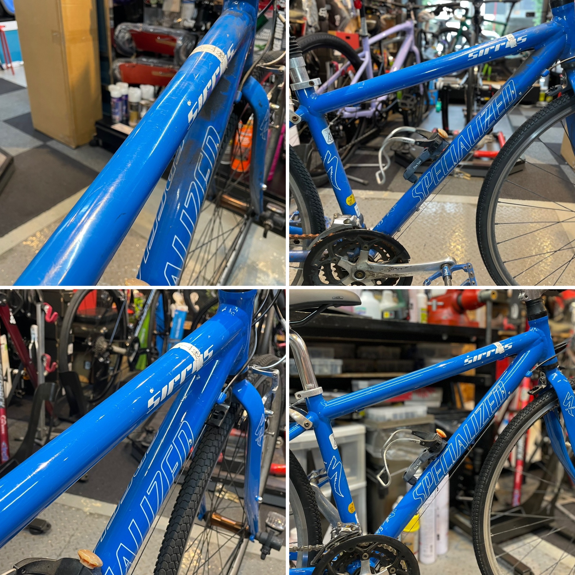 E208★14800円★整備済み スポーツ中古自転車 【クロスバイク　青　48㎝　アルミフレーム】 PRECISION SPORT アルミ 24速 470mm クロスバイクBLUE - メルカリ