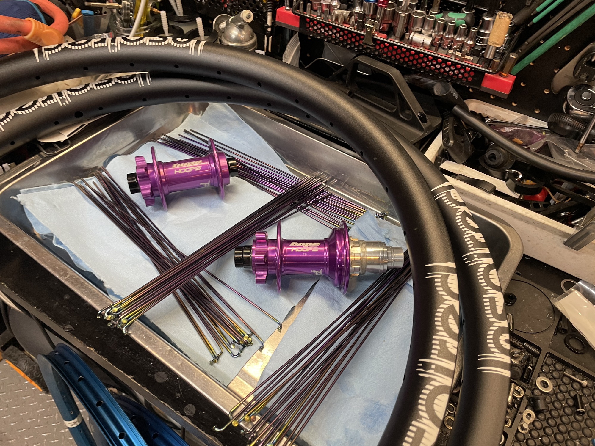 手組ホイール】24インチ/MTB/inspired/HOPE/SAPIM/キッズマウンテン