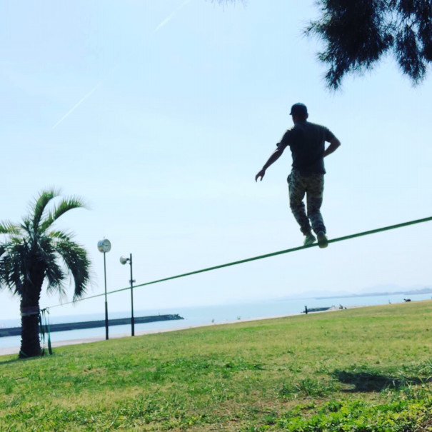 スラックライン練習のお知らせ Slackline Community Seamonkeys