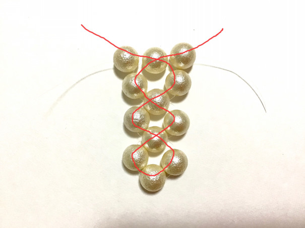 簡単ビーズボールのピアス Handcraft Recipe 簡単ビーズボールのピアス Handcraft Recipe